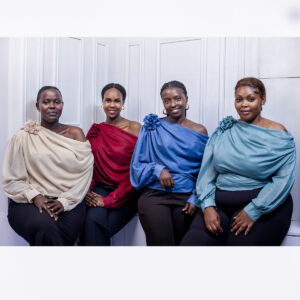 tops shoulder flower long sleeve