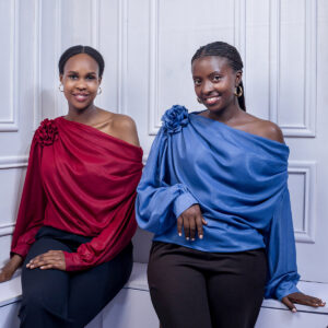 tops shoulder flower long sleeve