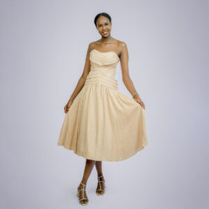 seersucker fabric party dress