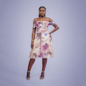 spaghetti straps round chiffon