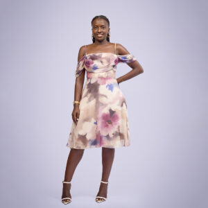 spaghetti straps round chiffon