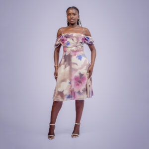 spaghetti straps round chiffon