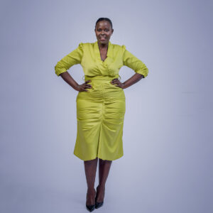 Home lemon green dress