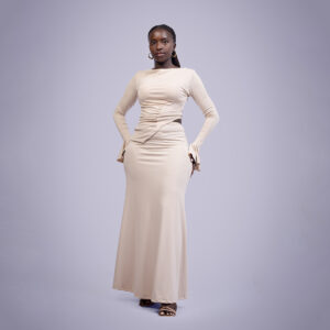 two piece maxi skirt rubber