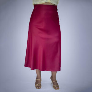 satin skirt defne